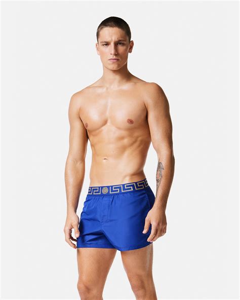 versace greca swim shorts|Versace Beachwear for Men .